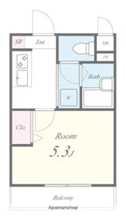 フェルヴェール市川【3階】の間取り