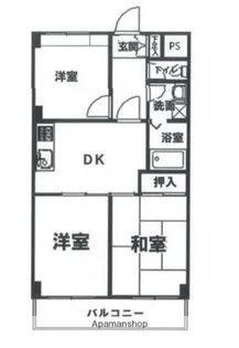 ブルームライフ市川【1階】の間取り