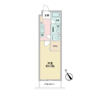 レオ四拾八番館【0411号室】の間取り