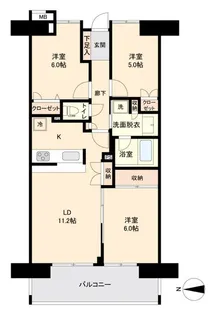 リーベスト東中山【9階】の間取り