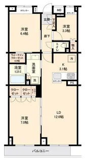 サステナブランシェ本行徳【2階】の間取り