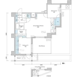 デュオフラッツ篠崎【4階】の間取り