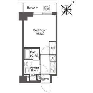 BPRレジデンス南行徳【3階】の間取り