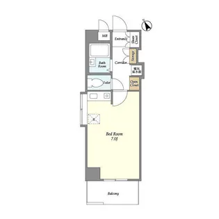 北辰レジデンス東船橋【4階】の間取り