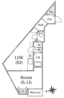 ベイホーム市川【2階】の間取り