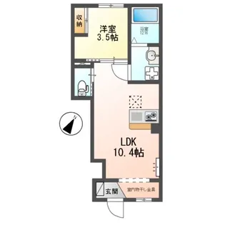 ROSE STELLATO (ローズ ステラート)【1階】の間取り