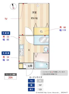 フォルス【206号室号室】の間取り