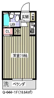 ローズアパート【1階】の間取り