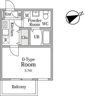 ラフィーナー東船橋【2階】の間取り