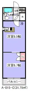ローズマンション【3階】の間取り