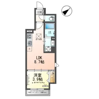 ピーニャ市川【1階】の間取り