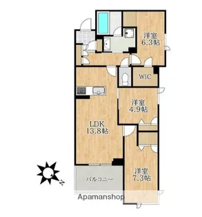 ザ・アークコート市川妙典【4階】の間取り