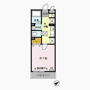 プランドール・モトユ【1階】の間取り
