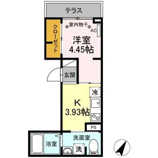 アナシエ南篠崎町Ⅰ【1階】の間取り