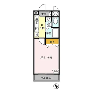 イマヴリューマンション【1階】の間取り