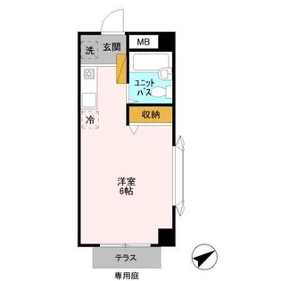 サンブライト18【1階】の間取り