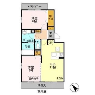 ALBAGRANDE(アルバグランデ)【1階】の間取り