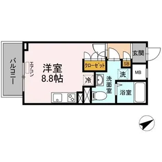 イーストサイドレジデンス【5階】の間取り