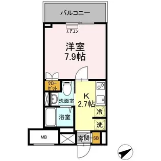イーストサイドレジデンス【1階】の間取り