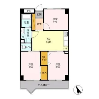 メゾンラフォーレⅡ【3階】の間取り