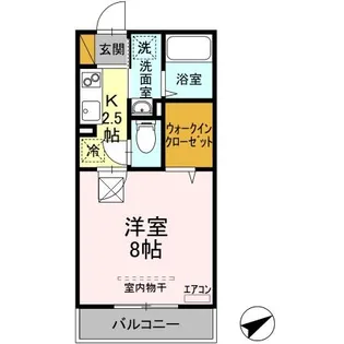 ヴェルドミール・コモ【1階】の間取り