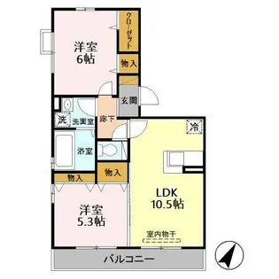 ヴィラ・ルミエール【2階】の間取り
