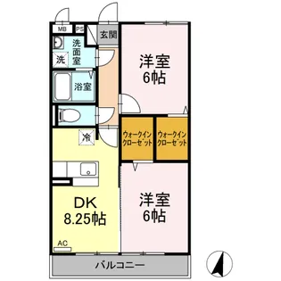 コンフォール瑞江Ⅴ・Ⅵ Ⅵ【3階】の間取り