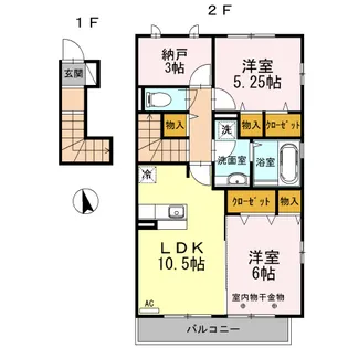グランドゥール【2階】の間取り