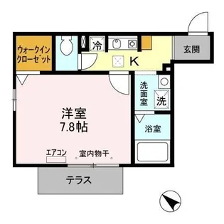 シャトルブラン【1階】の間取り