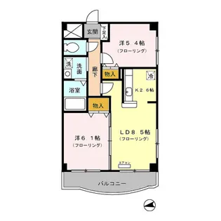 メルベーユ【3階】の間取り