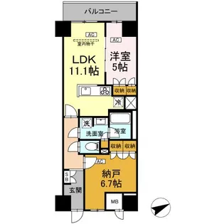 サンジョイアゼロ【4階】の間取り