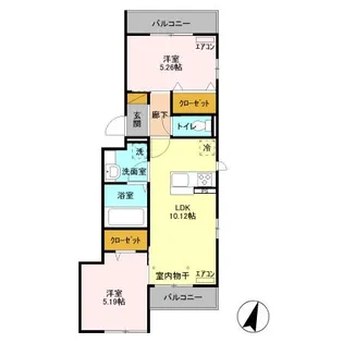 フェリシータ【2階】の間取り