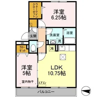 フォレストパーク【1階】の間取り