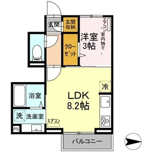 メゾンフォレストⅦ【1階】の間取り