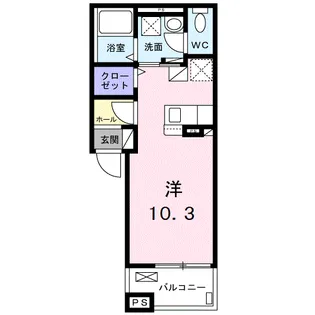 ヒカルサ瑞江ウエスト【2階】の間取り