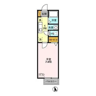 サザンハート東船橋【2階】の間取り