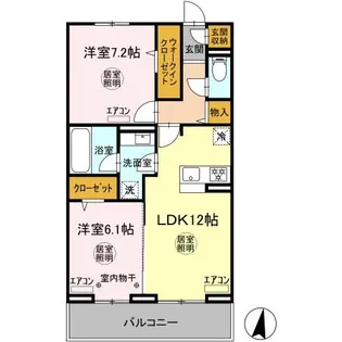 GARDEN GRACE【3階】の間取り