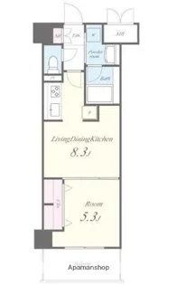 CON FIORIRE(コンフィオリーレ)【5階】の間取り