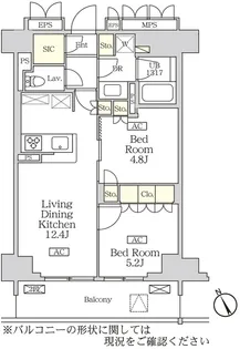 リーフシティ市川 ザ・レジデンス【8階】の間取り