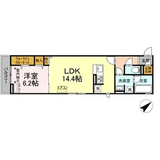 DーAVANTI【3階】の間取り
