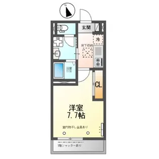 OCEANCOASTTSUDANUMA(オーシャンコーストツダヌ【1階】の間取り