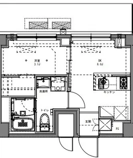 SーRESIDENCE原木中山AZURE【4階】の間取り
