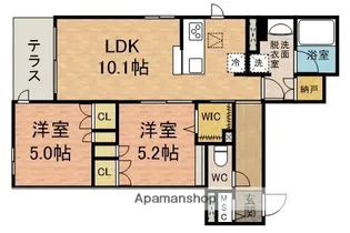 VINGT CINQ【1階】の間取り