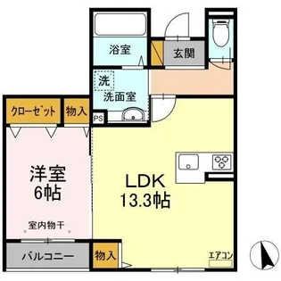 メゾンドール【3階】の間取り