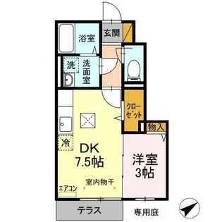 ソーヤエイトクファーム【1階】の間取り