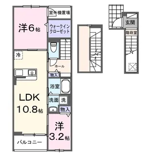 MALIBU(マリブ)【3階】の間取り