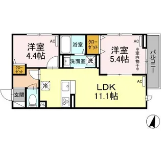 グラナーデ篠崎町【3階】の間取り