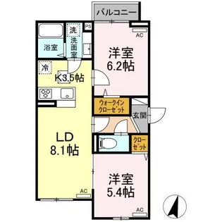 グラナーデ篠崎町【1階】の間取り