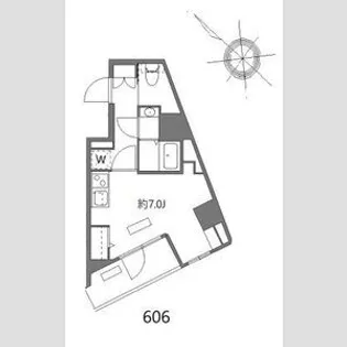 エヌステージ西船橋市川【6階】の間取り
