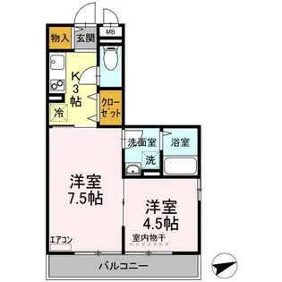 アナザースカイ【3階】の間取り
